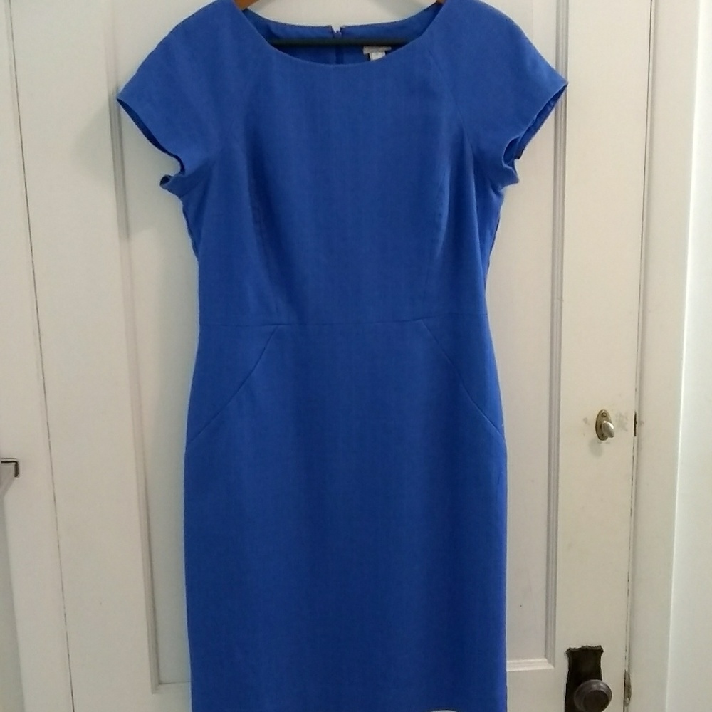 J Crew Structured Midi Suit Dress
